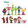 12 peças/conjunto Como o Grinch Roubou o Natal Coleção de Figuras Modelo Brinquedos