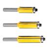 3Pcs 4 Flute Router Bit Cemented Carbide Accurate Smoothly Trimming Woodworking Router Bit