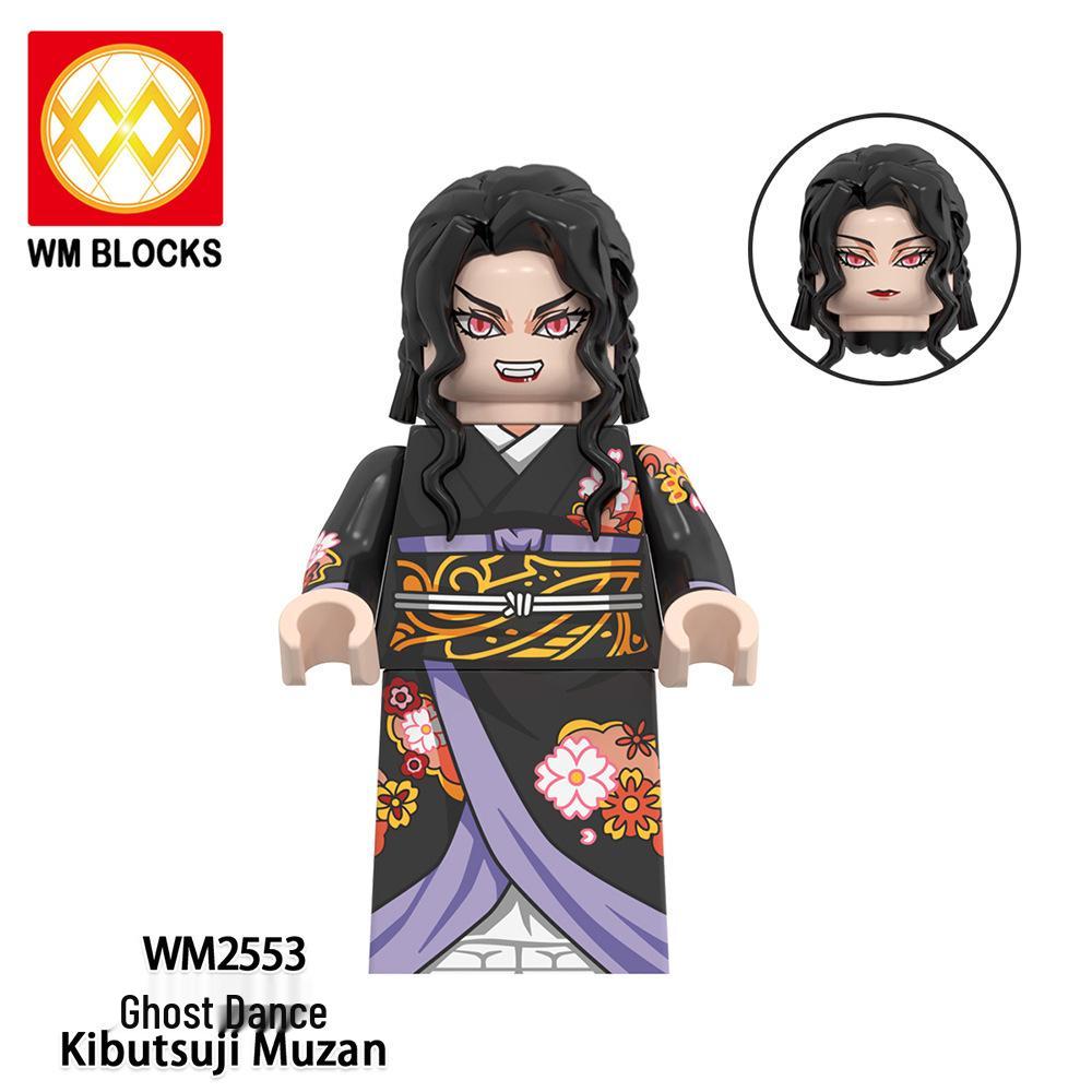 Anime Series Hashibira Inosuke & Kamado Tanjiro Minifigure Building Blocks Toy