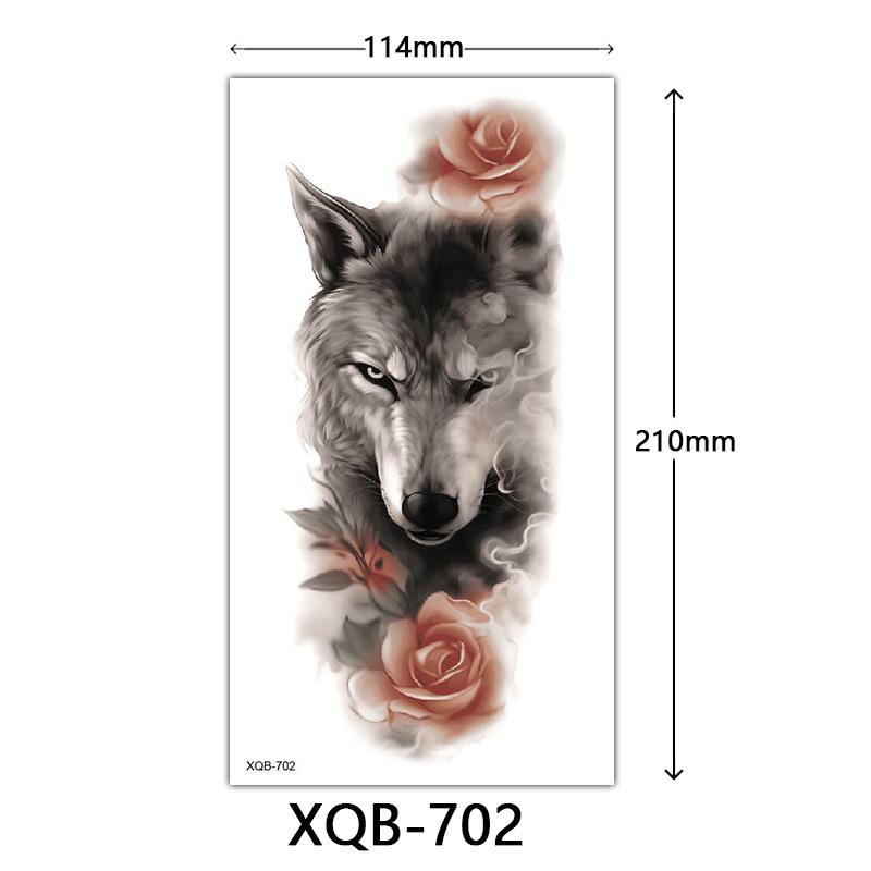 

Маленькая наклейка-тату на всю руку, Цветочные буквы, Простая наклейка-тату с цветком 114*210mm