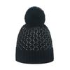 Autumn and Winter New Gold Thread Blended Wool Hat Geometric Rhombus Lattice Versatile Knitted Hat Women