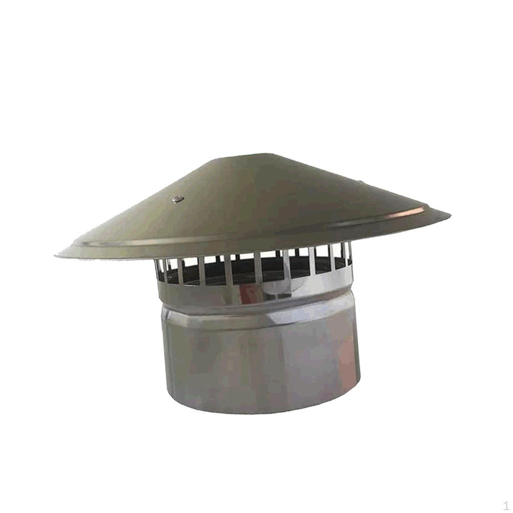 Chimney Cap Roof Vent Weatherproof Snow Dust Protection Rainproof Cover Flue Rain
