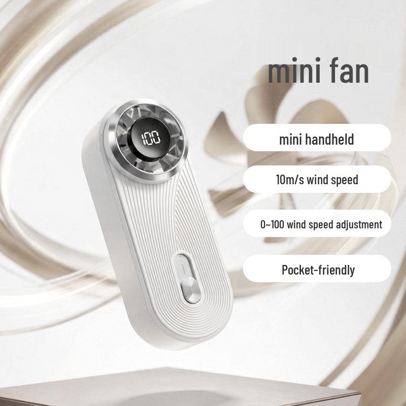 

Тихий Мини USB Ручной Высокоскоростной Карманный Вентилятор с Дисплеем 39.4*41.2*103.6 белый