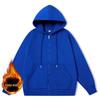 2024 Hong Kong Style Hooded Cardigan Sweatshirt with Long Sleeves and Drawstring