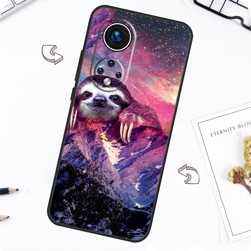 Kawaii Cute Sloth Face Case For Honor Magic 7 5 6 Lite Honor 200 Pro X8b X9a X8a X8 X9 X9c X9b 50 70 90 Lite Cover