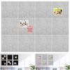 12PCS Felt Wall Tiles Ins Wind Felt Noard Self-Adhesive Cork Board Alternative With Pushpins For Walls Black Modular Panels