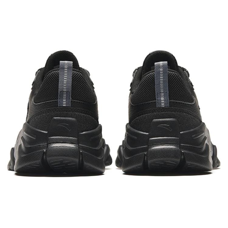 Anta Cushioning Breathable Low Top Casual Shoes Women's Black 922338821-4