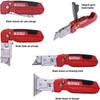 SJ1790 – 2-in-1 Cutting and Scratching Knife – Convertible Utility Knife, Durable Metal Body, Non-Slip Handle, 10 Blades – For Cardboard, Carpet,Vinyl