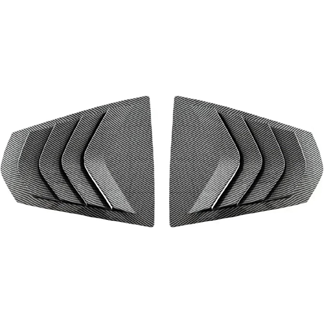 

Compatible with BMW 3 Series G20 320i 325i 330i 2019 2020 2021 2022 2023+ Car Rear Side Vents Window Louvers Shutter Cover Gloss Black(Glossy Black) Carbon Look