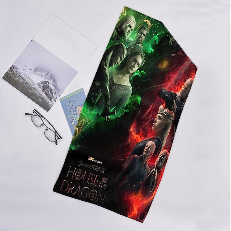 House Dragon Fashion Beach Towel: Ideal for Summer Adventures Soft, Absorbent and Quick Drying Suitable for Swimming and Bathing
