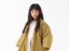 TAYU-TAFU Children's Hanten (Four-String Hanten), Kurume Weave, Kids' Size M (120-130cm), Mustard