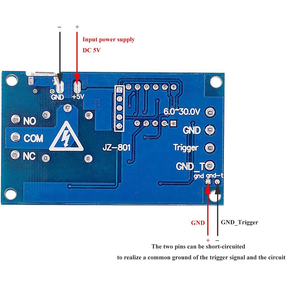 DC 6-30V Timer Relay Programmable Delay Relay Module Cycle Timer with LED Display / 5V Micro USB, Smart Home Controller