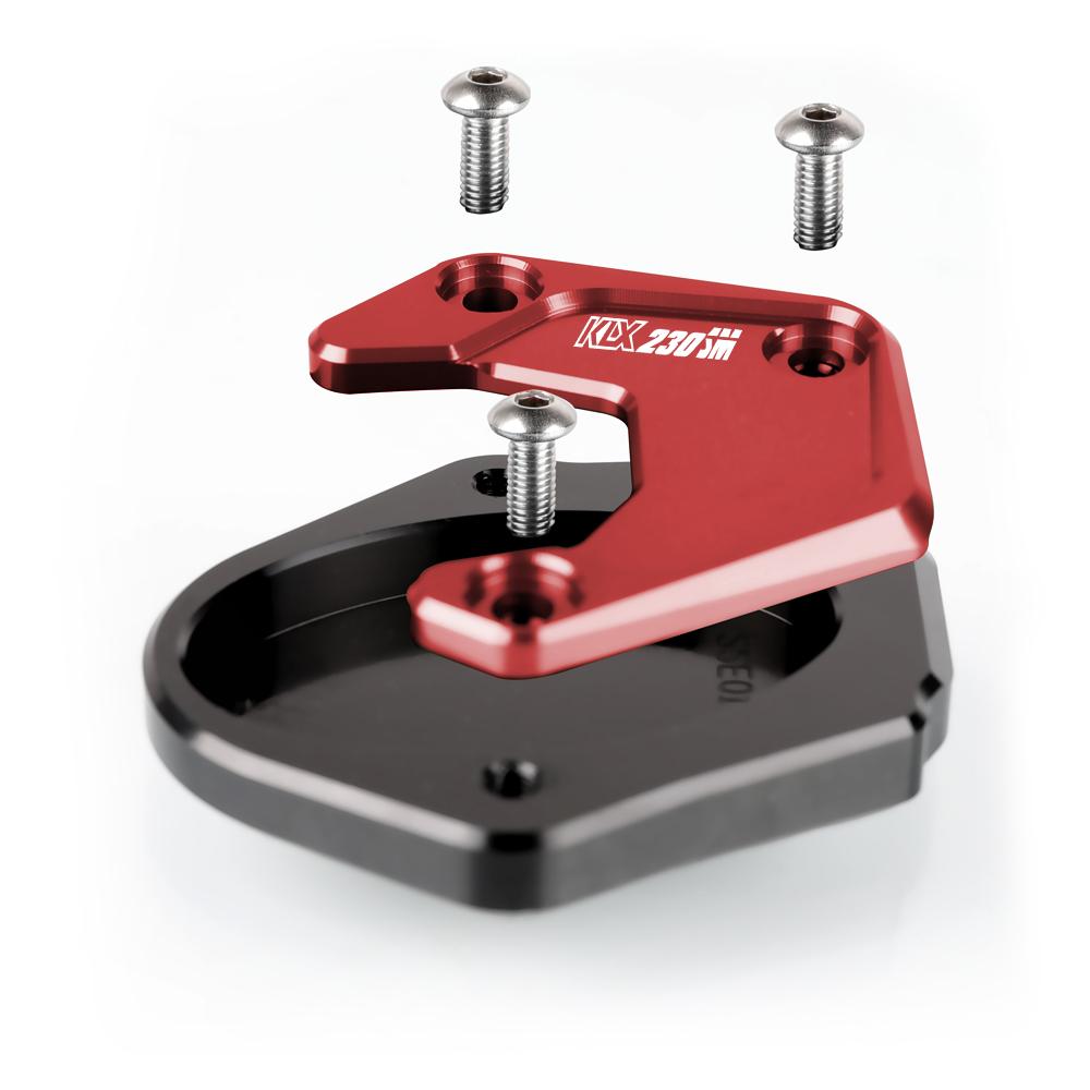 KLX230SM Motorcycles For Kawasaki KLX230SM 2023 Side Stand Pad Plate Kickstand Enlarger Support Extension Side Stand