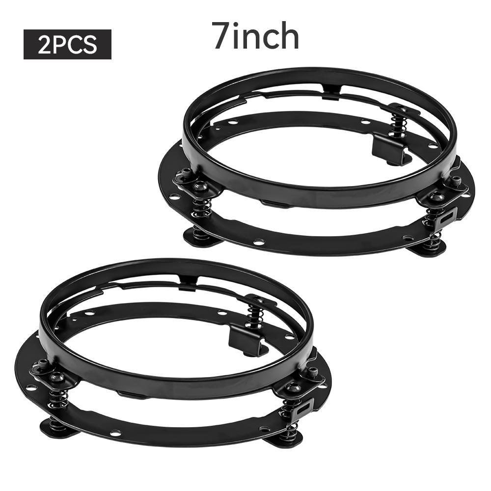 7 inch LED Round Headlight Ring Mounting Bracket For Harley For Wrangler JK Suzuki Samurai Car Motorcycle Accessories