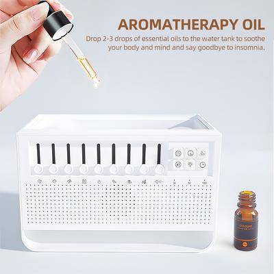 Simulated Flameless   Diffuser Humidifier  5.0 200ml Ultrasonic  Therapy Diffuser with 2 Brightness Night Light 3.5mm   White Noise USB Cool