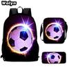 Football School Bag High Definition Waterproof Printing Multi-Functional Load Reduction Ridge Backpack