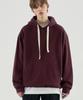 Layered String Tape Hoodie [Burgundy]