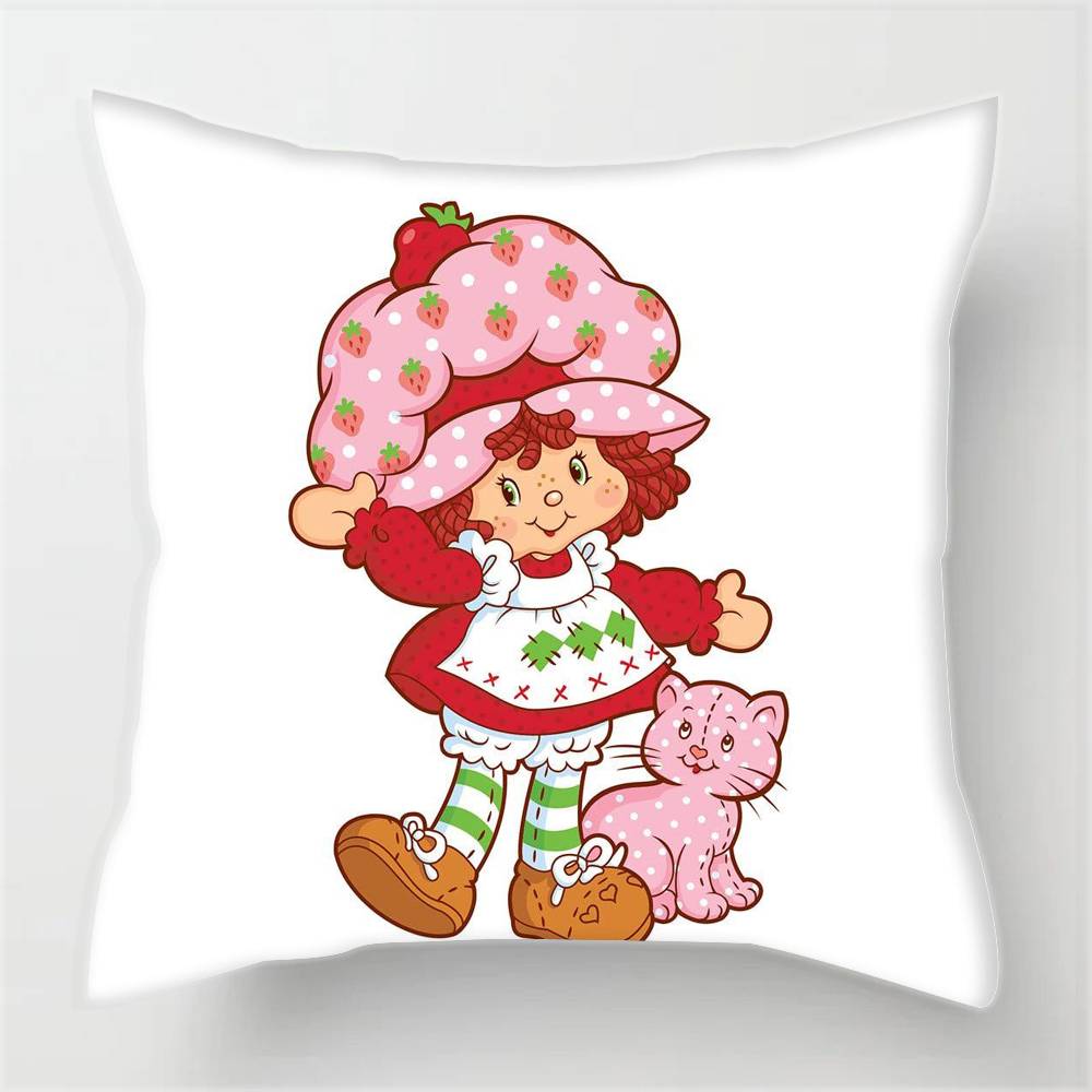 Cartoon S-Strawberry S-Shortcake  Pillowcases Cushion Covers Living Room Sofas Home Decor Gifts