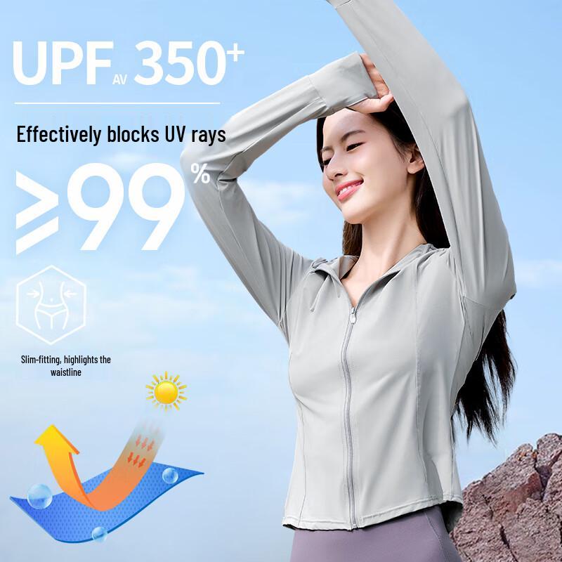 Ousen Women's Hooded Ice Silk Sun Protection Jacket