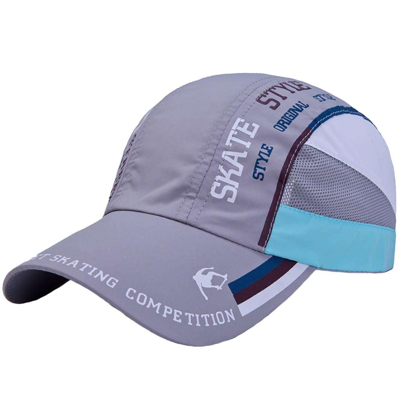 

White Fang Sports Outdoor Sunshade UV and CZ763 Cap, Mesh, Hat, Protection, Men s Women s, (Light Gray)