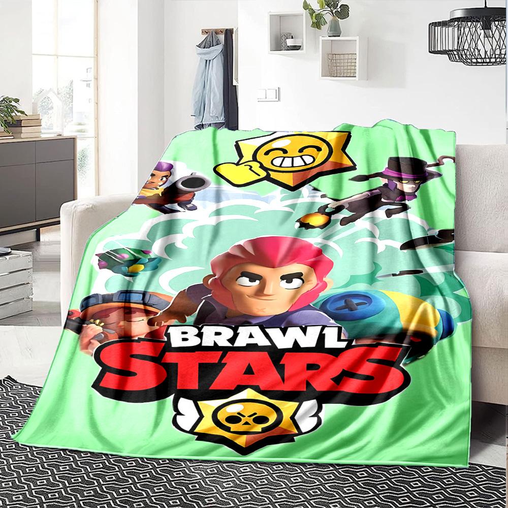 Brawl Stars Blanket Durable Comfort Great for Couch Sofa Bedding for All Occasions Modern Style Ideal Gift for Friends Family Couples Picnic