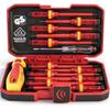 1000V Insulated Electrician Screwdriver Set - 13-Piece Professional Electrician Screwdriver Set with Insulated Handles