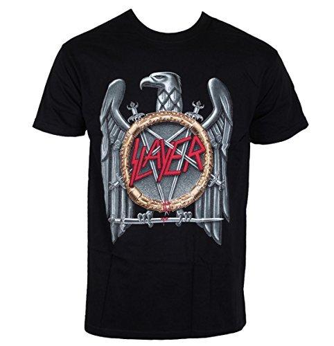 AWDIP Men s Slayer Silver Eagle T Shirt, Black, XXL UK 3XL