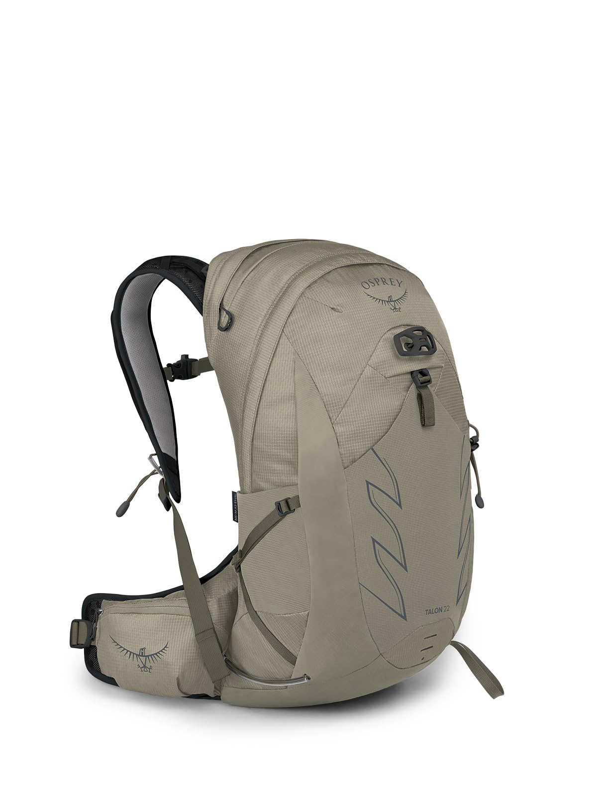 

Піший рюкзак Osprey Talon 22 л з поясом на стегнах сірий чоловічий Sawdust/Earl S/M