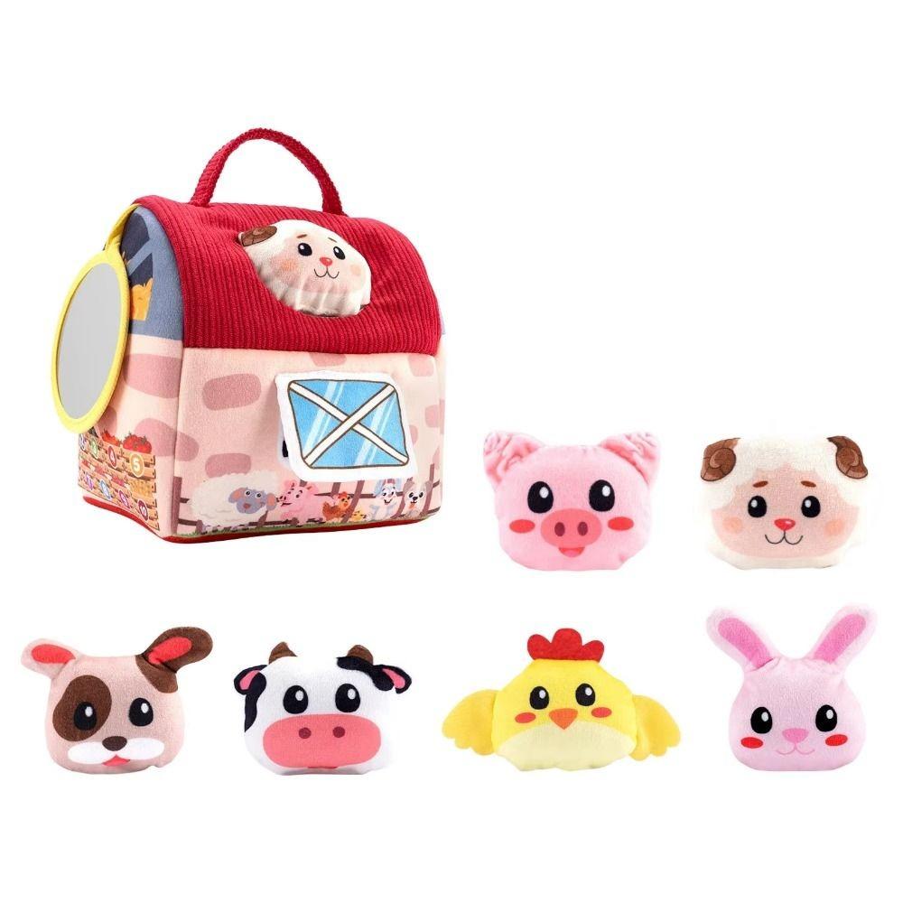 With Sound Baby Soft Plush Animals Farm Simulated Animals Cognition Doll  Kids Birthday Christmas