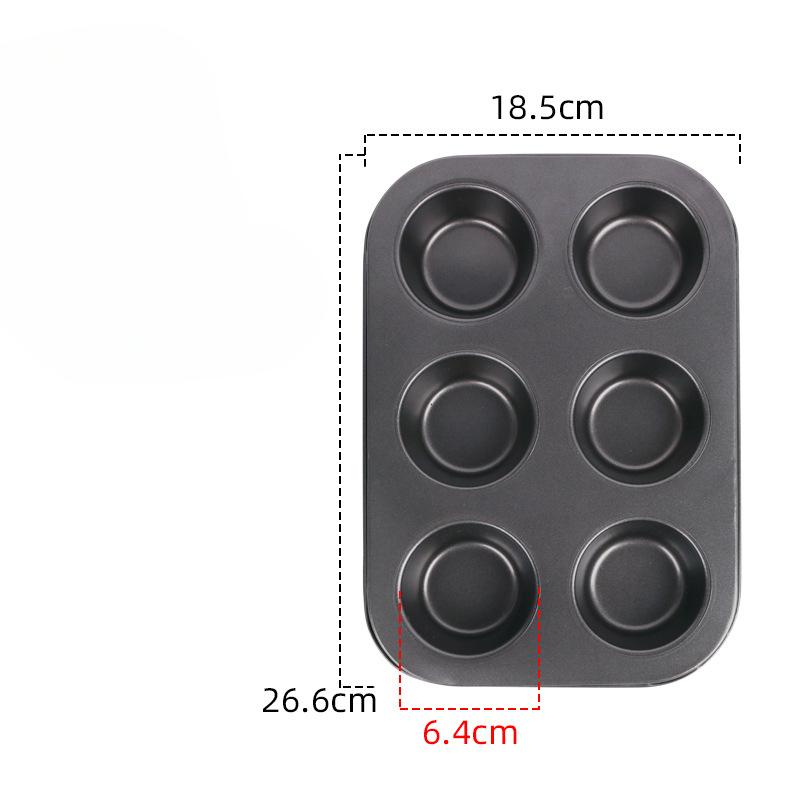 

Набори з 6 та 12 круглих форм для торта з вуглецевої сталі з антипригарним покриттям, форми для випікання торта, листи для випікання No. 234