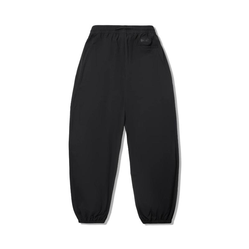 Li Ning X Jackie Chan Kollaboration Kung Fu Serie Einfarbig Mittelhoch Geschnitten Kordelzug Atmungsaktiv Vielseitig Gerippte Gestrickte Sporthose AKXV175-1