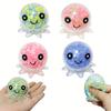 1 PZ Pallina Antistress Riempita di Perline Polpo, Giocattolo Sensoriale Morbido Carino, Fidget a Rimbalzo Lento per Ansia, Regalo di Natale Halloween Casuale
