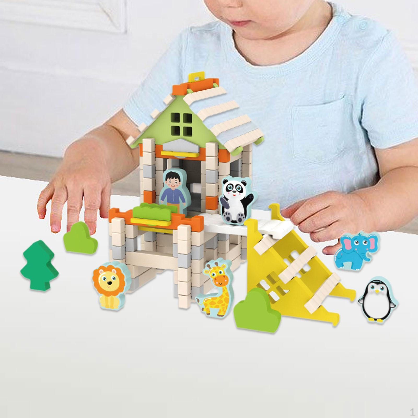 

Набор обучающих блоков «Дом» для детской строительной игры Farm