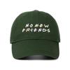 Korean Style 'No New Friends' Embroidered Unisex Baseball Cap with Sun Visor