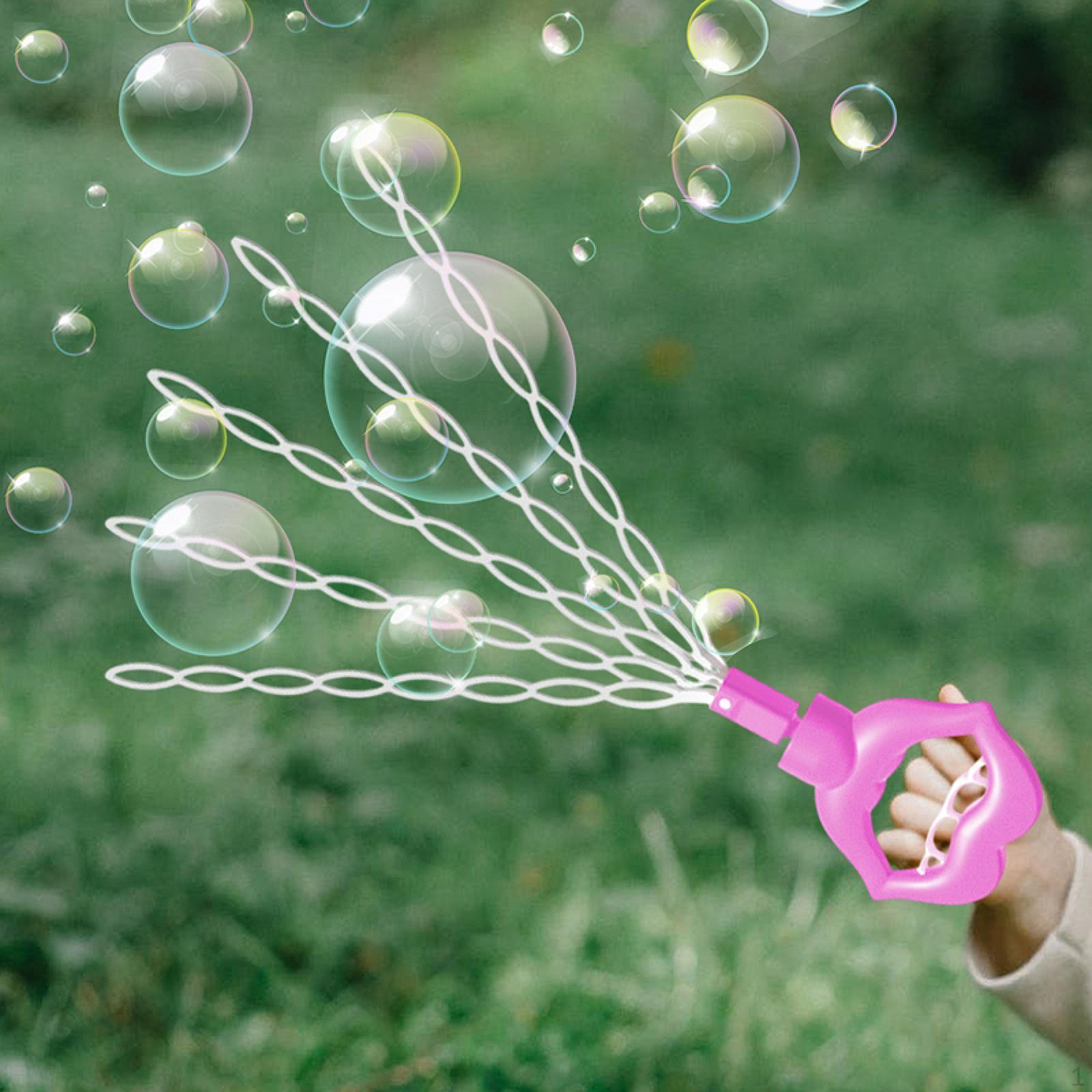 

Детские мыльные пузыри с 40 отверстиями и жидкостью розовый