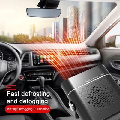 Portable Car Heater 12V Fast Heating Cooling Fan 360-degree Rotatable Multi-Level Adjustment Car Defogger