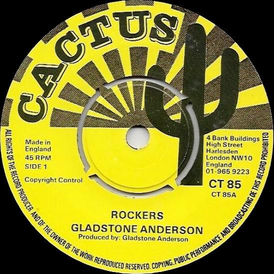 

7inch Record GLADSTONE ANDERSON - Rockers CT85 Cactus 1976 UK Reggae, Ska & Dub Used