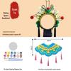 DIY Peking Opera Headband & Hair Accessories Kit for Dragon Boat Festival Team-Building Activity