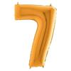 Foil Balloon Number 7, Gold, 66 Cm Grabo