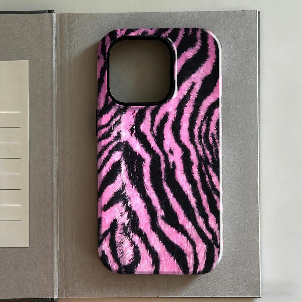 

Clmj Pink Leopard Phone Case for iPhone 17 16e 16 15 14 13 12 11 X XS XR XSMAX 8 Air Pro Max Plus Luxury Double-layer Back Cover iPhone 11