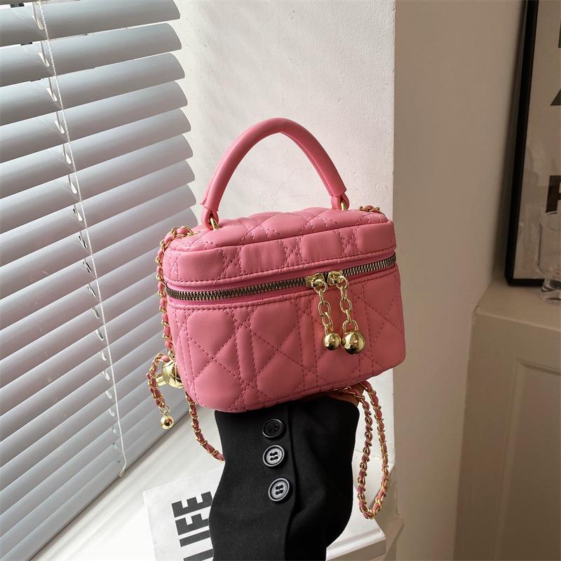 Sac Messenger Mini Chaîne Tendance pour Femmes 2025 - Collection Printemps/Été, Sac à Main Carré Petit et Polyvalent à la Mode