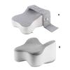 Orthopedic Knee Support Pillow Breathable Washable Cover Memory Foam Thigh Cushion for Resting and Side Sleeping