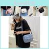 Adorable Simple Nylon Crossbody Bag For Girls In Black Pink Cream Blue Green