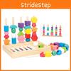 Geometric Stackable Wooden Blocks Educational Toy Kids Brain Development Play