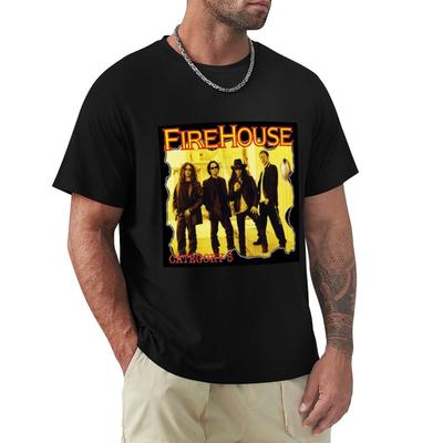 Graphic FireHouse American Rock Band Gift For Fans TShirt Basic Solid Color Casual Tee Shirt
