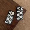 Personality Art Full Screen Lip Print Simple Phone Case For iPhone 17 16 15 14 13 12 11 Pro Max Plus AIR Silver Border Y2K Cover