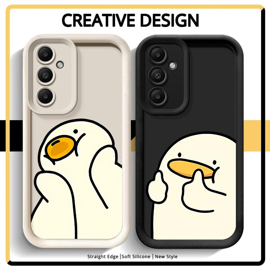 Case for Samsung Galaxy A71 A72 A34 A23 A35 A36 A15 A16 A12 A13 A56 A53 A54 A51 A73 A26 A32 Phone Cover Cute Thumbs Up Duck