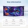 Witchcraft Theme Beach Towel Personalized Custom Name & Text Soft Quick Dry Beach Towel for Swimming Travel