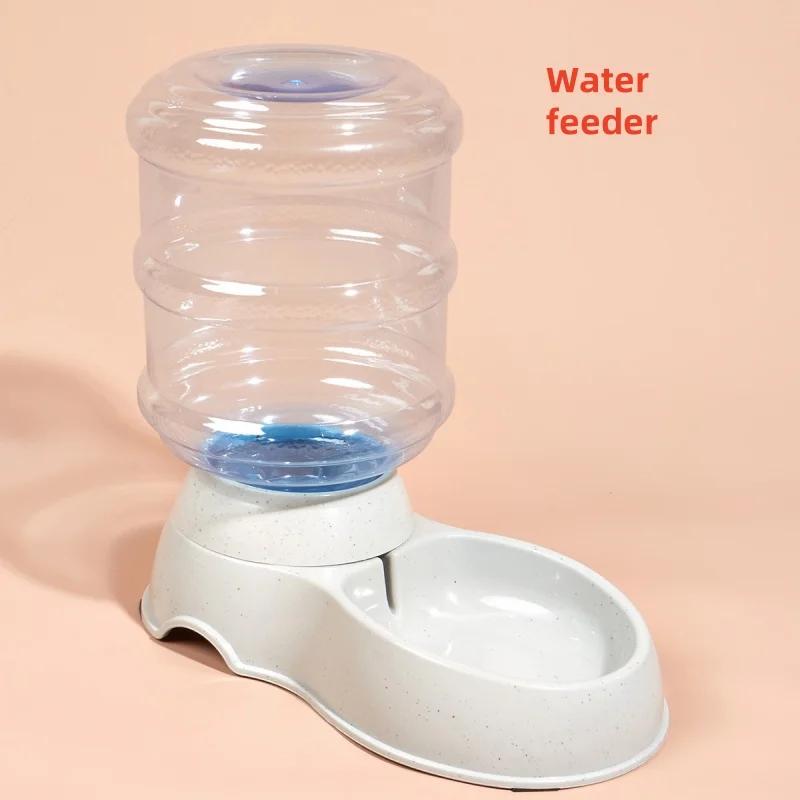 Pet Automatic Feeders Waterer Dog Cat Plastic Drinking Bowl Large Capacity Water Food Dispenser Dog Bowl Home Pets Accessories