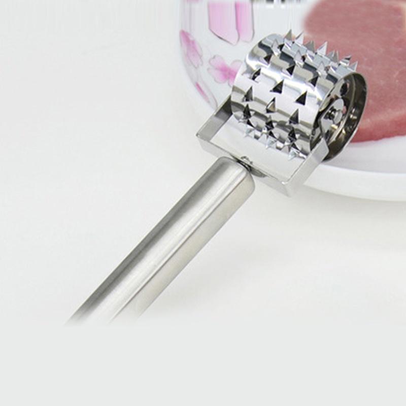 Nerezový mlýnek na steaky Tenderizers Volná jehla na maso Kreativní kuchyňské nástroje